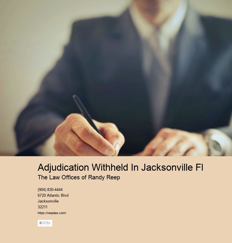 Adjudication Withheld In Jacksonville Fl